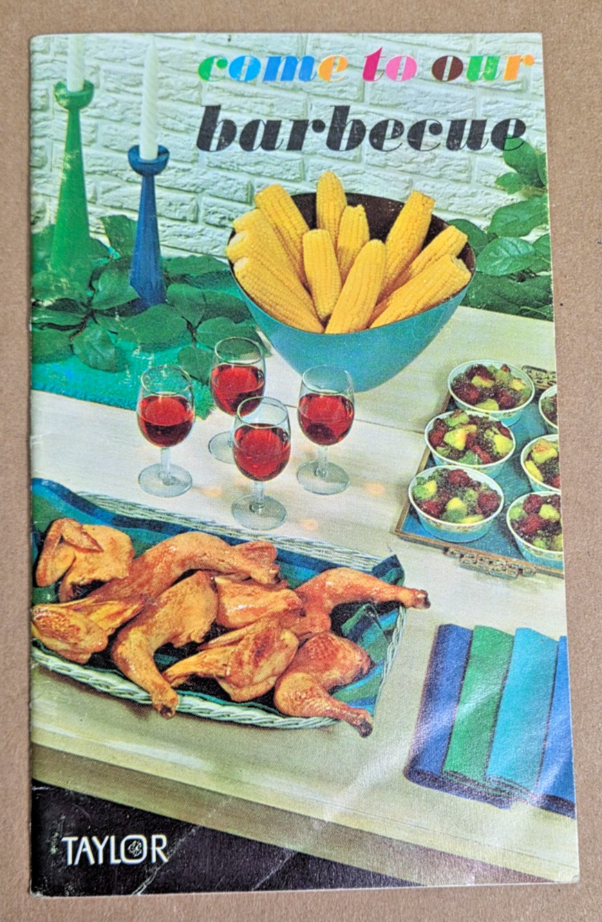 Vintage 1961 Taylor Wine Come to Our Barbecue Recipe Booklet James Beard Promo